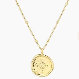 Gorjana Gold Compass Coin Necklace